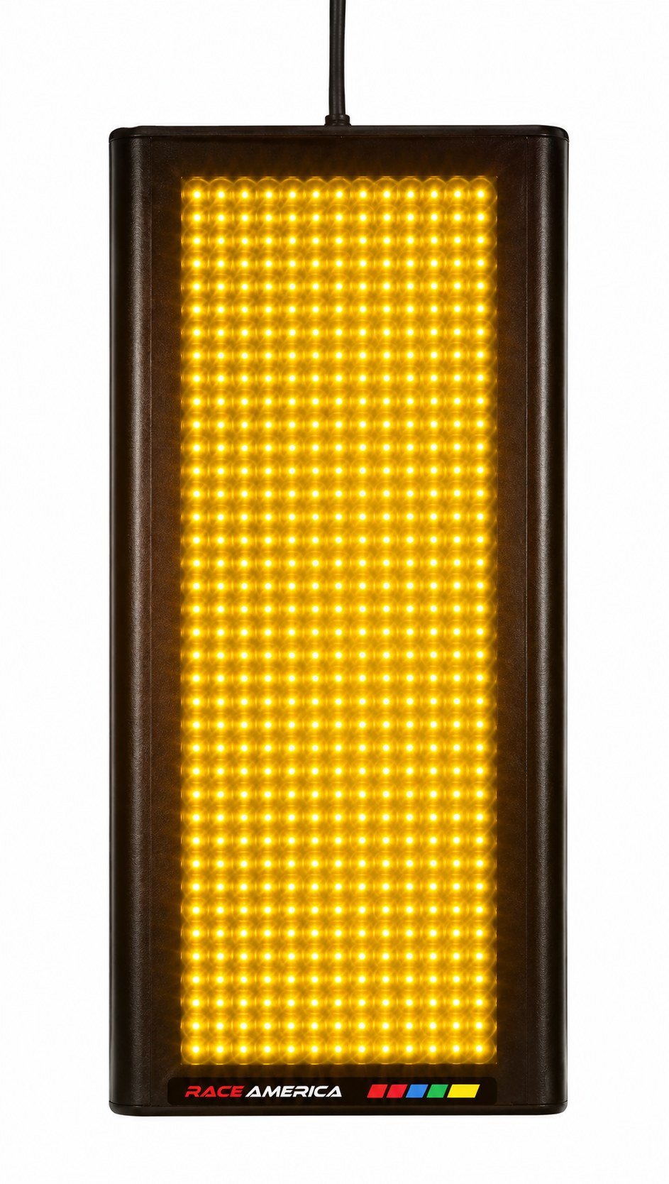Model 6750 tall track safety light showing a yellow flag